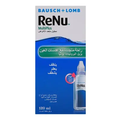 Bausch And Lomb Renu Multiplus Multi Purpose Solution 120ml