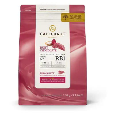 Callebaut Ruby Chocolate 'RB1' Callets - 4x2.5kg