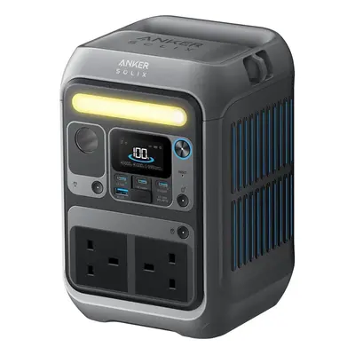 Anker SOLIX C300 Portable Power Station, Outdoor 288Wh LiFePO4 Battery, 300W (600W Surge) Solar 