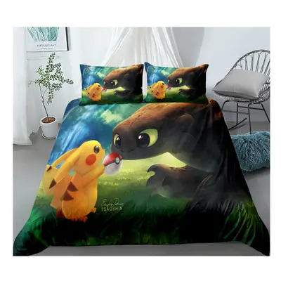 (Style 04, Single) Pokemon Bedding Single Double Duvet Cover UK