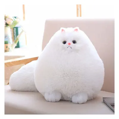 Winsterch-E Cuddly Plush Cat Soft Toys Kids Stuffed Cats Plush Animal Toys Gift Baby Doll (White