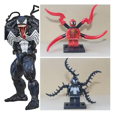 Venom Carnage Mini Action Figures Fit Lego Spiderman Toys Sets