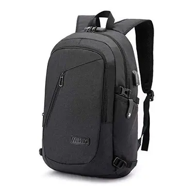 Anti-Theft Laptop Backpack,Business Travel Backpack Bag with USB Charging Port Lock,Water Resist