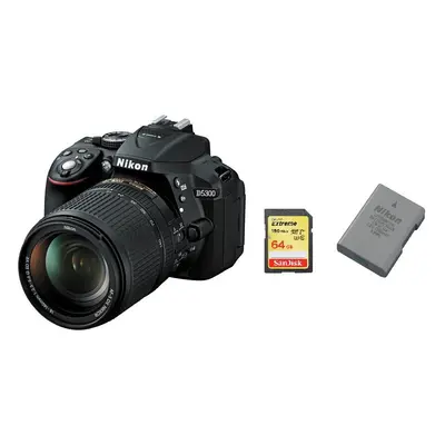 NIKON D5300+AF-S 18-140MM +SanDisk Extreme 64G SD card + EN-EL14A