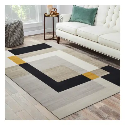 (160x230 cm- Area Rug/Carpet, MILO) Non-Slip Area Rugs Printed Geometric Carpets Mats