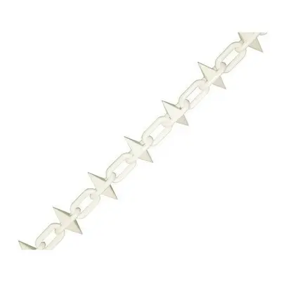 Faithfull FAICHPLWS612 Plastic Chain 6mm x 12.5m White Spiked