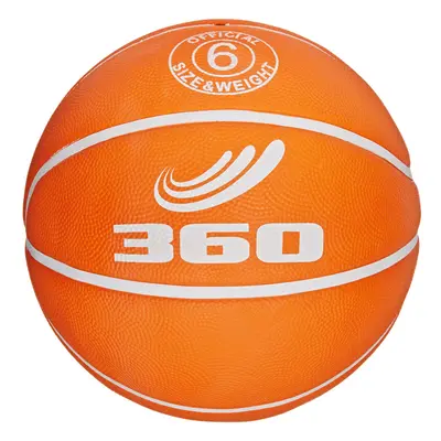 360 Athletics Playground Rubber Basketball, Size 6, Orange