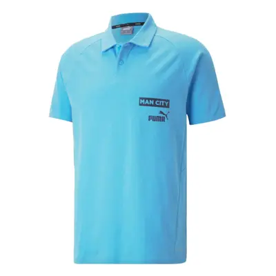 (3XL) Man City Casuals Polo (Blue Wash)