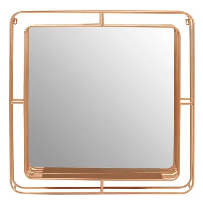 Premier Housewares Wall Mirror / Mirrors For Garden / Bathroom / Living Room Golden Effect Abstr