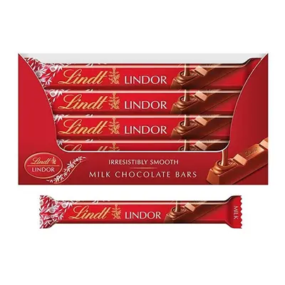 Lindt LINDOR Milk Chocolate Bars g (Pack Of 24)