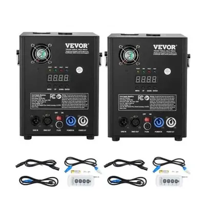 Vevor YHKZQ500W2GWGN3NKV1 6.6-13 ft. X2 500W Stage DJ Wedding Event Party Cold Spark Firework Ma