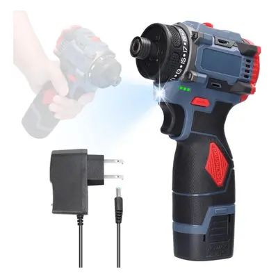 (multicolor, 1pcs battery US Plug) 16.8v Multifunction Electric Screwdriver 45nm Torque Brushles