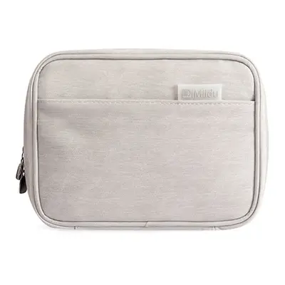 (Grey, Single layer) Single Double Layer Travel Digital Storage Bag Case for Data Cable Electron