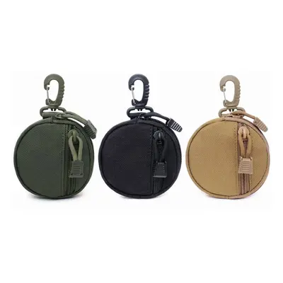 (Black) 1000D Tactical Wallet Pocket Military Accessory Bag Portable Mini Money Coin Pouch Keys 