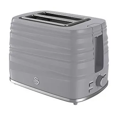 Swan, ST31050GRN, Slice Symphony Toaster, High Gloss and Matt Finish, Watt, Grey, Plastic