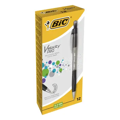 Bic Velocity Pro Refillable Mechanical Pencils - Black - Box of (3