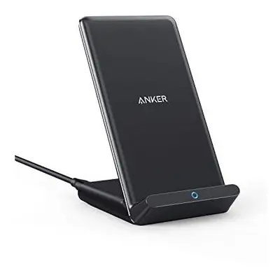 Anker Wireless Charger, 10W Max PowerWave Stand Upgraded, Qi-Certified, Fast Charging iPhone 12,