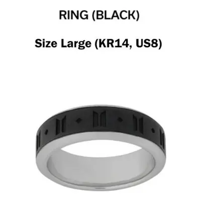 (L) Bts Monochrome Black Ring