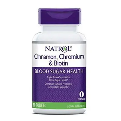 Natrol Cinnamon Chromium & Biotin 60's Tablets