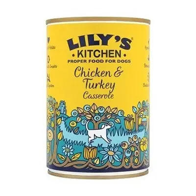 Lilys Kitchen Chicken And Turkey Casserole Complete Wet Dog Food (6 Tins)