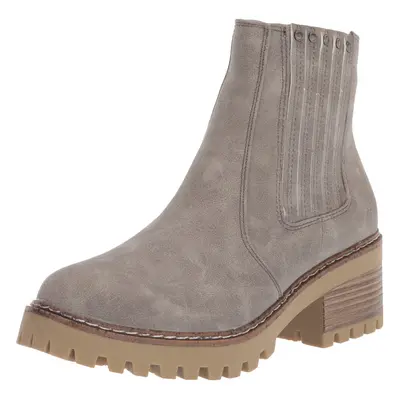 Blowfish Malibu Women's Leah Lug Heel Boot Smokey Grey Prospector 7.