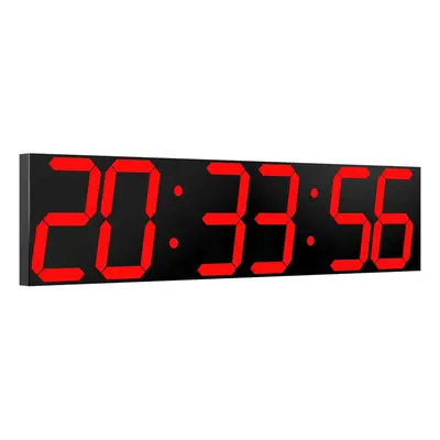 CHKOSDA Digital Wall Clock, Oversize Led Digital Clock with Auto Dimmer, Huge Countdown Timer wi