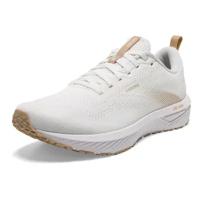 Brooks Womens Revel Neutral Running Shoe - White/Khaki - Medium