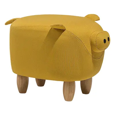 Stool PIGGY Yellow