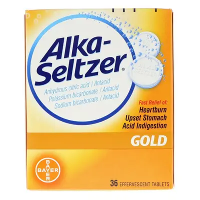 Alka-Seltzer, Gold, Effervescent Tablets Heartbutn, Upset Stomach, Acid Indigestion