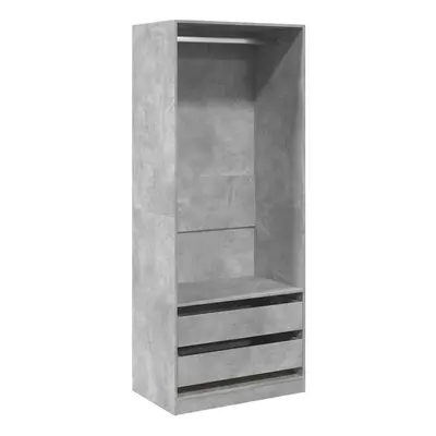 (concrete grey) vidaXL Wardrobe Clothing Storage Hanger Clothes Cabinet Closet Engineered Wood