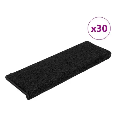 (black, x x cm/ pcs) vidaXL Carpet Stair Treads Decorative Stair Step Protector Rug Stair Mats