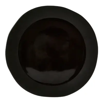 Premier Housewares Pizza Plate Black Stoneware Round Board / Boards Pizza Plate For Oven / Servi