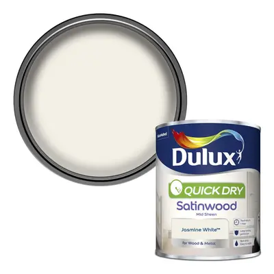 Quick Dry Satinwood Paint For Wood And Metal - Jasmine White ml