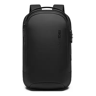 (Black) Anti-theft Backpack Laptop Bag Shoulder Bag USB Charging Men Business Travel Storage Bag