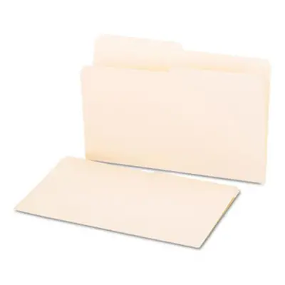 Universal File Folders 1/2 Cut One-Ply Top Tab Legal Manila 100/Box