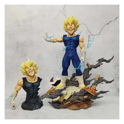 (multicolor) Anime Figurine Majin Vegeta Action Figure Pvc Statue Model Doll Collectible Desk De