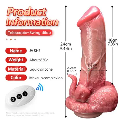 Super Powerful Remote Control Electric Giant Tongue Robust Simulation Vibrator Dildo Dildo Femal