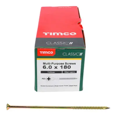 Timco Classic Multi-Purpose Double Countersunk Gold Woodscrews - 6.0 x