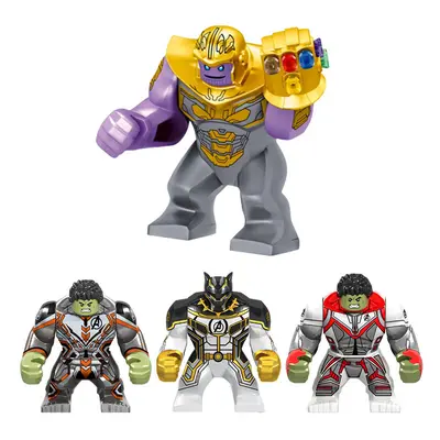 (4pcs) Marvel Hero Mini Build Blocks Toys Thanos Hulk Black Panther For Kids Gifts