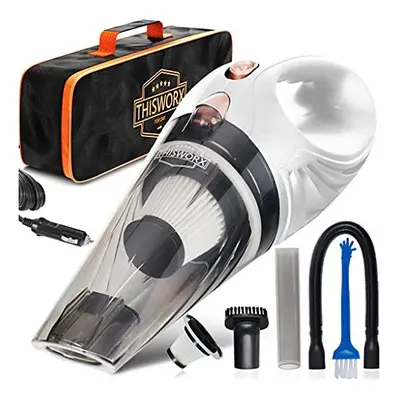 ThisWorx Car Vacuum Cleaner - Portable, Lightweight, Powerful, Handheld Vacuums w/Strong Suction