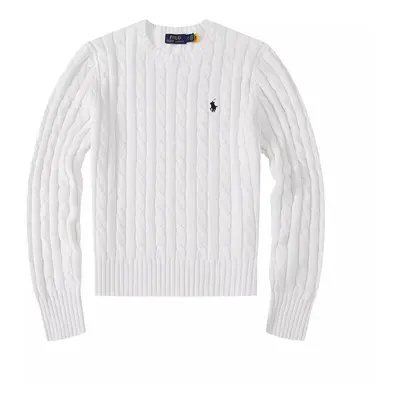 (White, M) Women Crew Neck Sweatshirt Solid Jumper Long Sleeve Pullover Sweater Multicolor