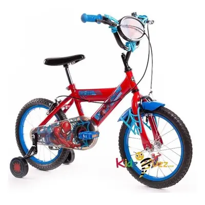 Huffy Spiderman Inch Boys Bike - Years - Red + Web Features