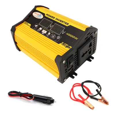 Van Power Inverter DC 12V to AC 220V Sine Wave Dual USB Converter 4000W