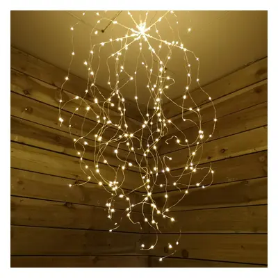 1M Festive Dewdrop Twinkling Waterfall Christmas Lights Warm White