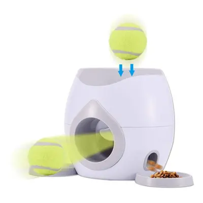 Automatic Ball Launcher, Pet Feeder, Tennis Ball Dog Training Interactive Toys, nteractive Throw