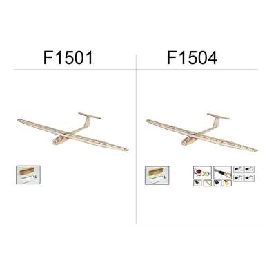 (khaki, F1501) Dancing Wings Hobby F1501 Balsa Rc Airplane Glider 1550mm Wingspan Aircraft Diy K