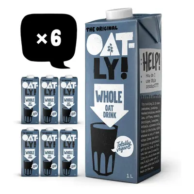 Oatly Whole Oat Drink Litre (Pack of 6)