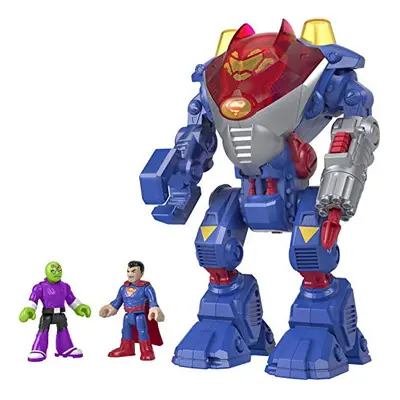 Imaginext DC Super Friends Superman Robot Playset With Lights & Sounds Character Figures For Pre