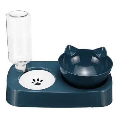 (Blue, S) Anti-overturning Cat Bowl Separation Design Autoxic Drinking Water Basin Largr Capacit