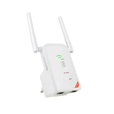 (White, EU Plug) 300M Wireless Wifi Repeater 2.4G AP Router Signal Booster Extender Amplifier Wi